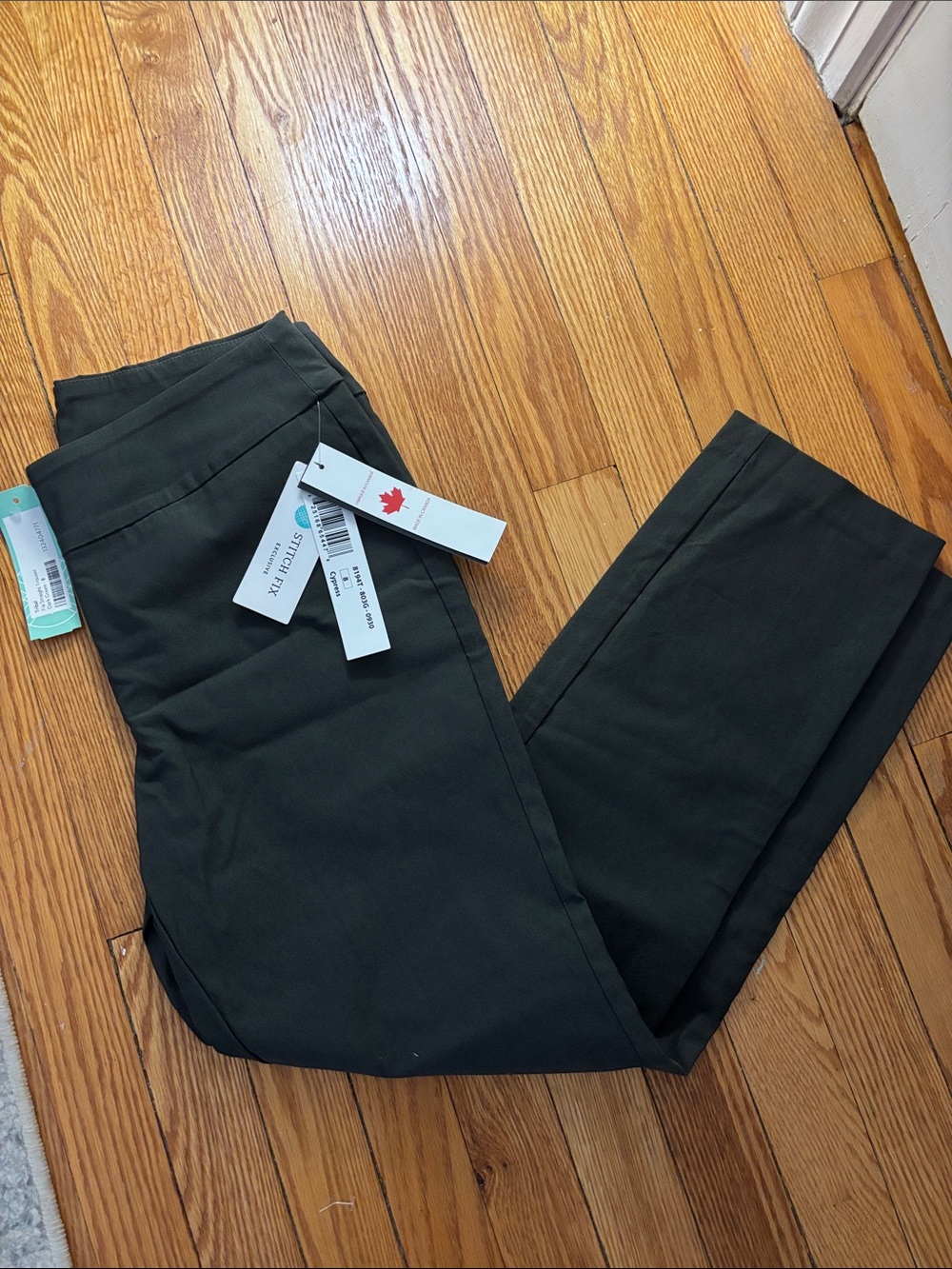 Tribal Dark Green Fia Straight Trouser #14